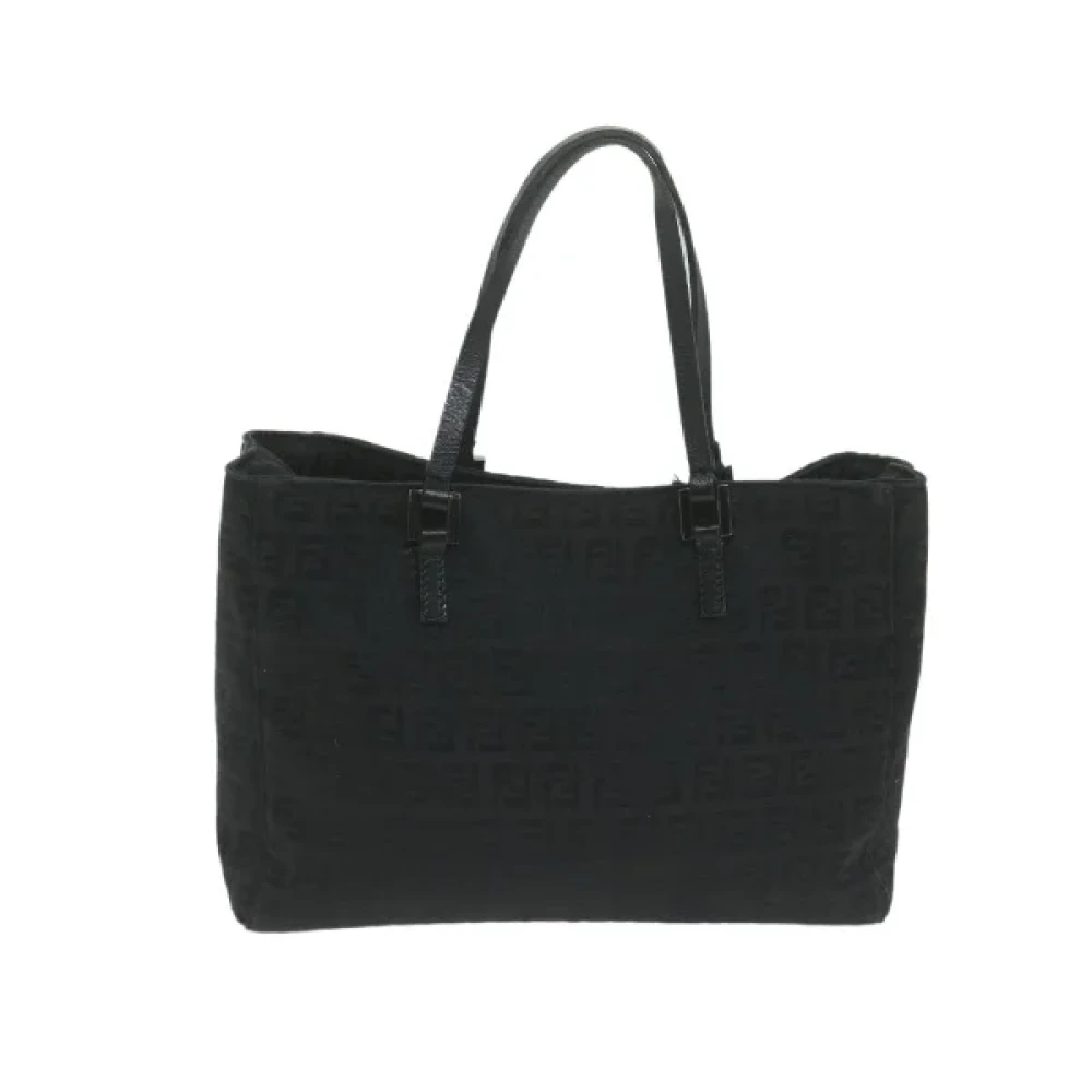 Fendi Vintage Pre-owned Canvas handbags Black Dames