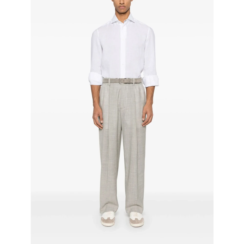 BRUNELLO CUCINELLI Witte Shirt voor Mannen White Heren