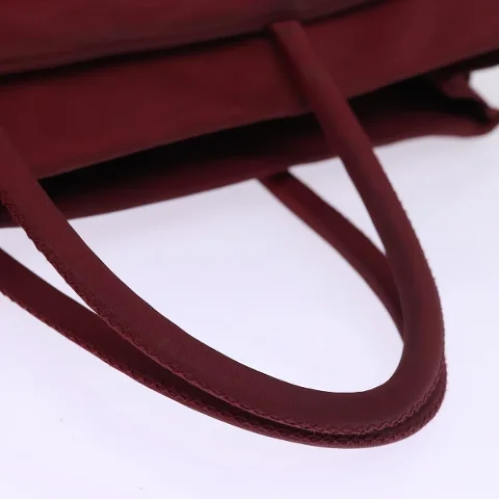 Prada Vintage Pre-owned Nylon handbags Red Dames