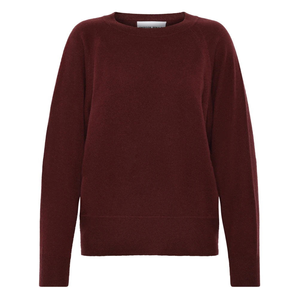 Emerson Renaldi Kasjmier Raglan Trui in Roodbruin Brown Dames