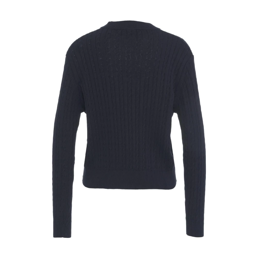 Peuterey Blauwe Kabeltrui Blue Dames