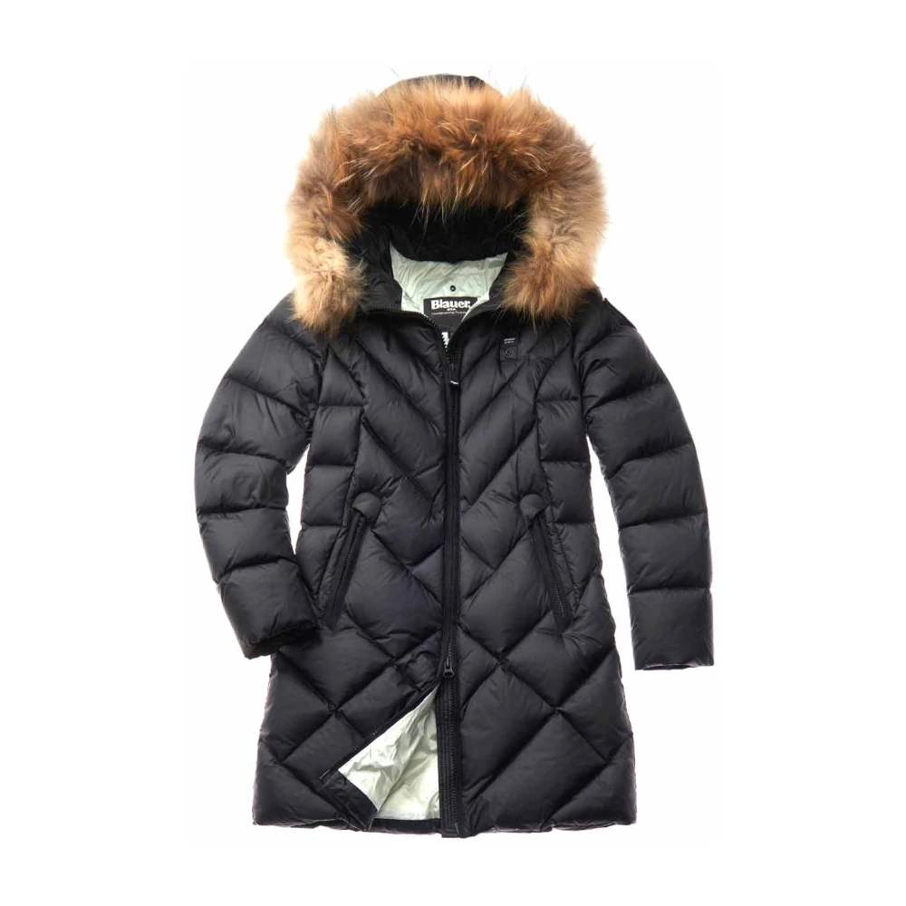 Blauer Zwarte Winterjassen Black Dames