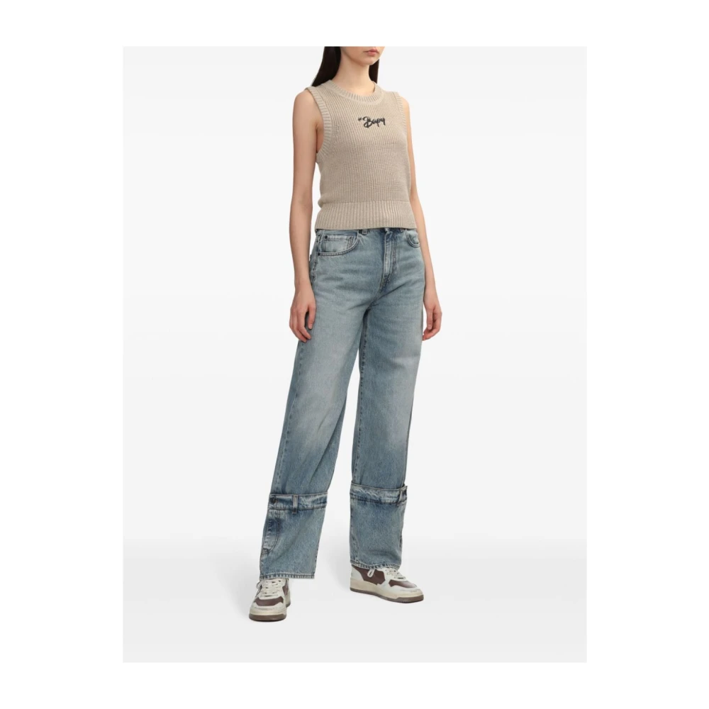 Haikure Boyfit Denim Jeans Blue Dames