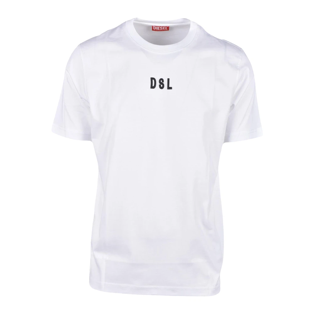 Diesel Katoenen T-shirt White Heren