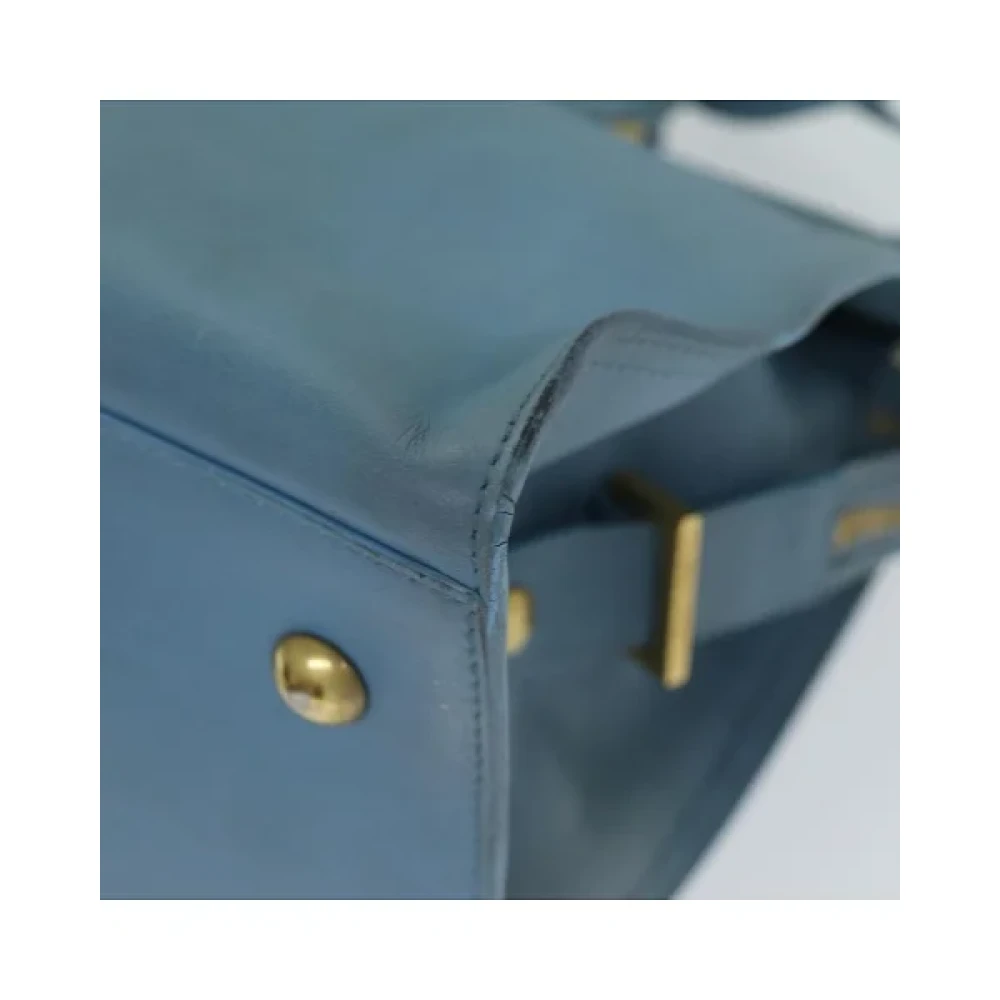 Saint Laurent Vintage Pre-owned Leather handbags Blue Dames