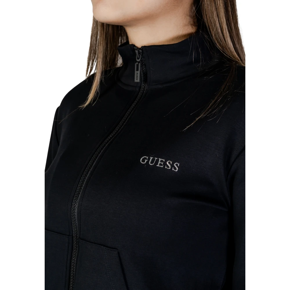 Guess Lente Zomer Dames Onbedekte Sweatshirt Black Dames