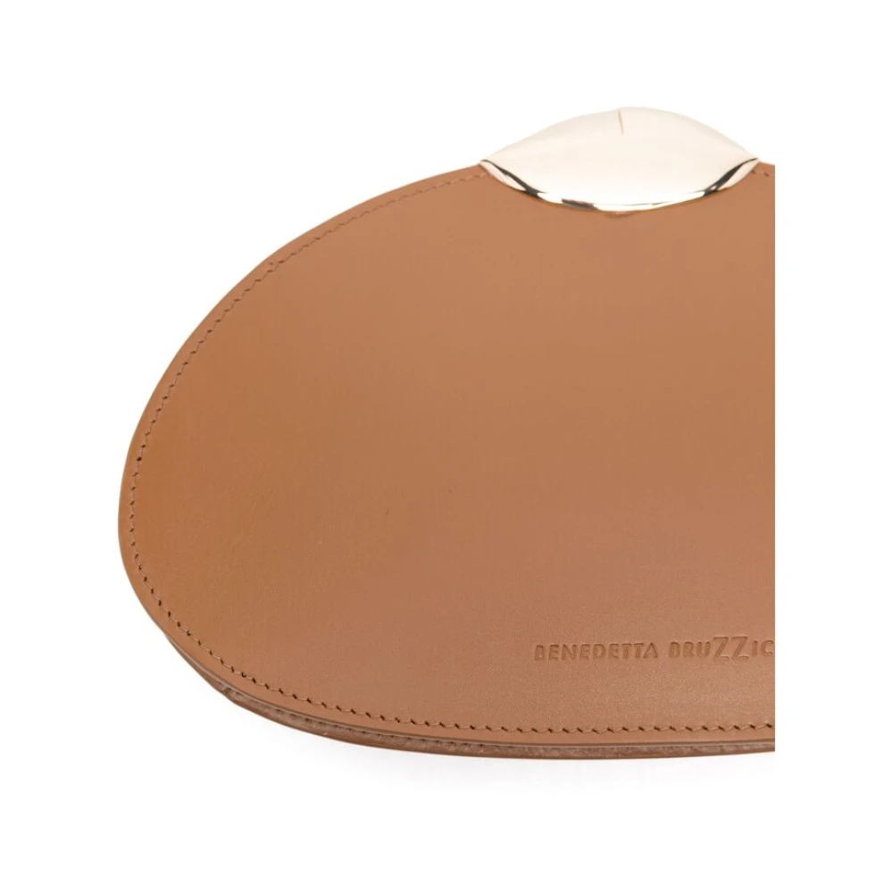 Benedetta Bruzziches Stijlvol okerbruine magnetische sluiting tas Brown Dames