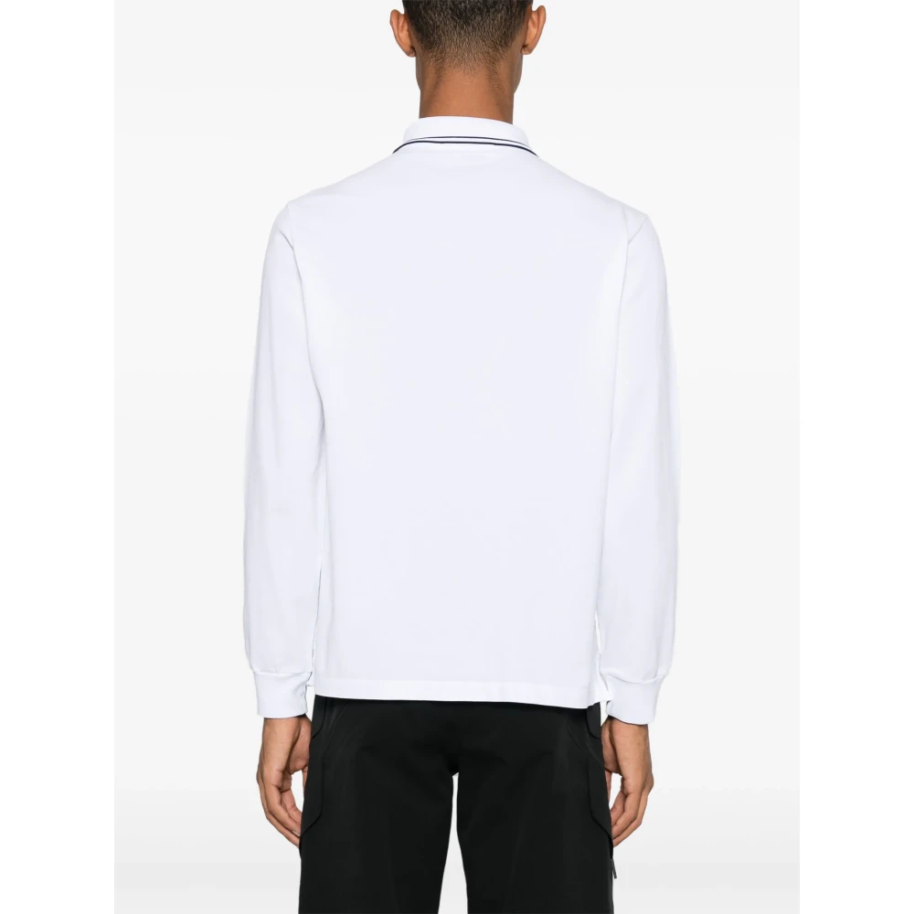 Stone Island Klassieke Polo Shirt in Diverse Kleuren White Heren