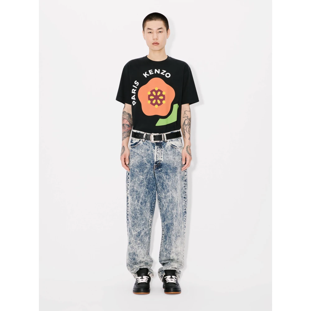 Kenzo Pop Jersey Zwart T-shirt Polo Black Heren