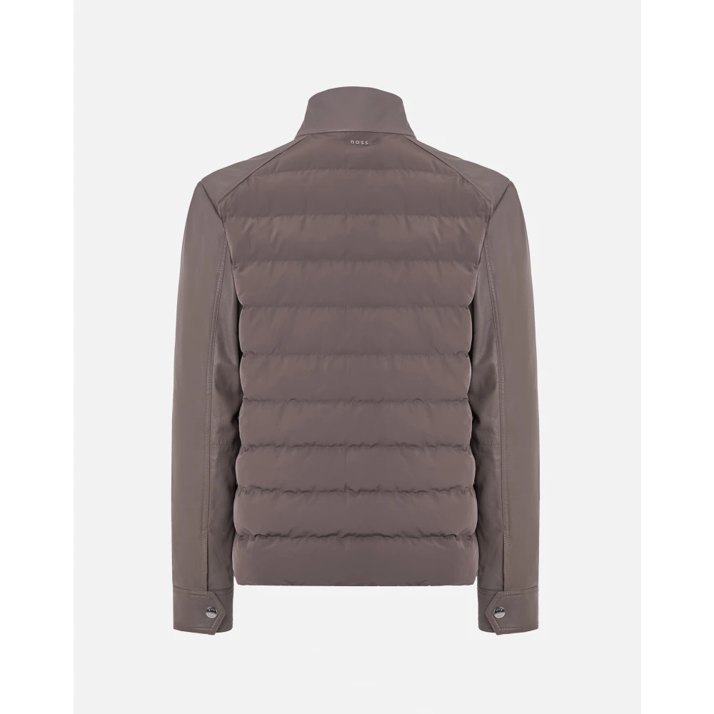 Boss Grijze Merino Jas Gray Heren