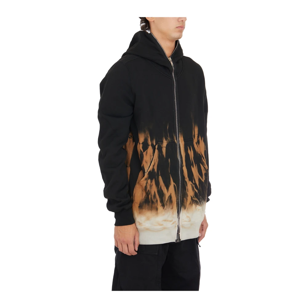 Rick Owens Black Terra Jumbo Gimp Hoodie Black Heren