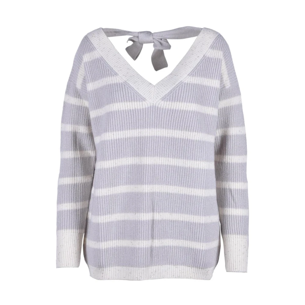 Knitwear > V-neck Knitwear - - Lorena Antoniazzi - Modalova