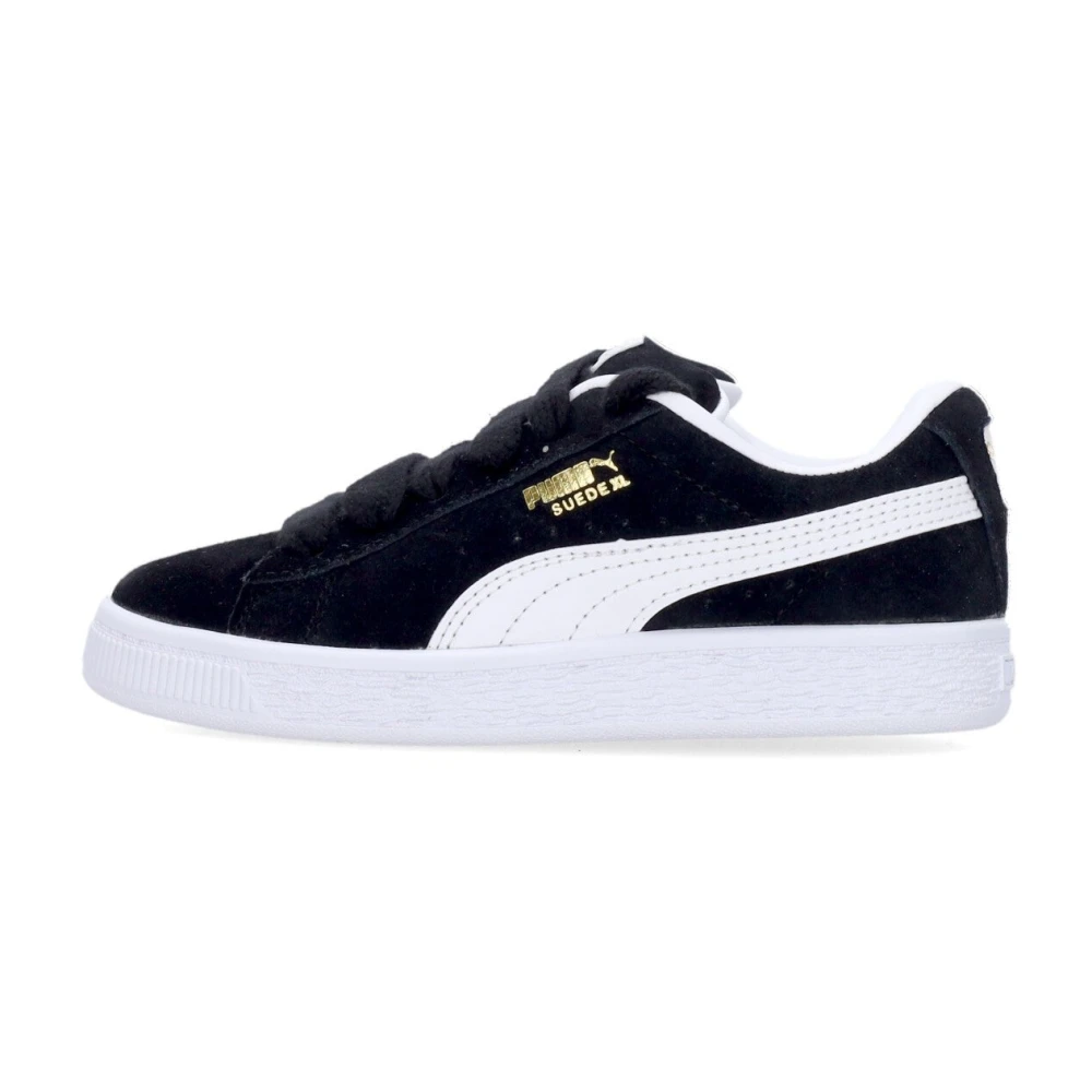 Puma Barn Mocka Låg Sko Svart/Vit Black, Unisex