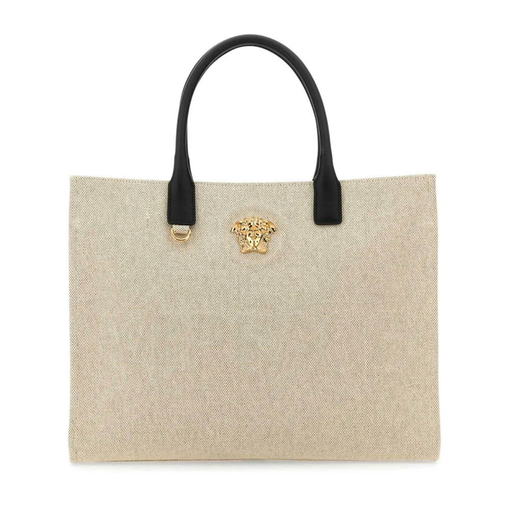 Versace La Medusa Canvas Winkelmand Beige Dames