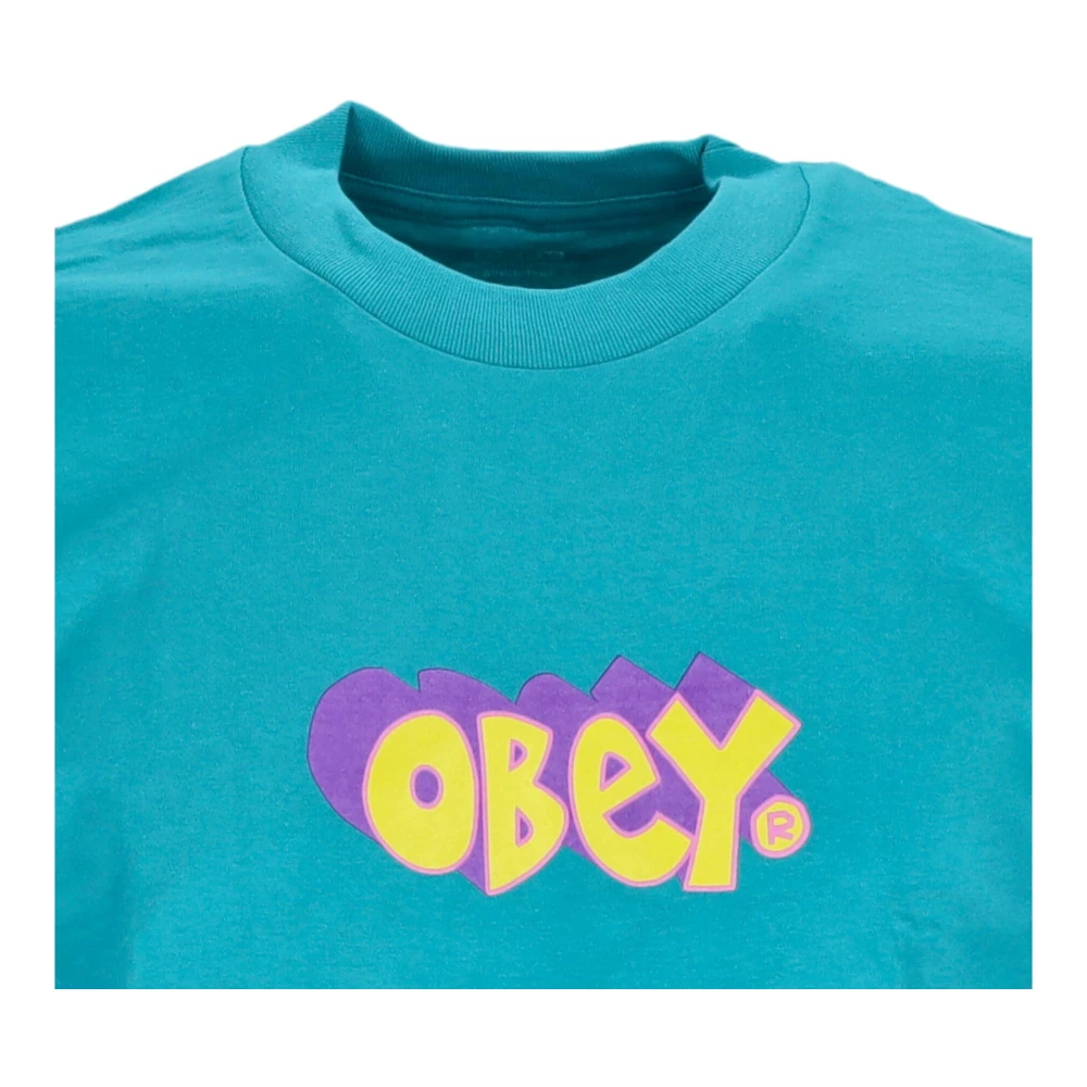 Obey Klassieke Teal Heren T-shirt Green Heren