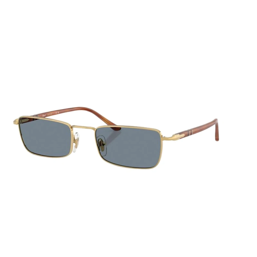 Persol Unisex Sunglass PO1025S - Frame color: Gold, Lens color: Blue - Image 5