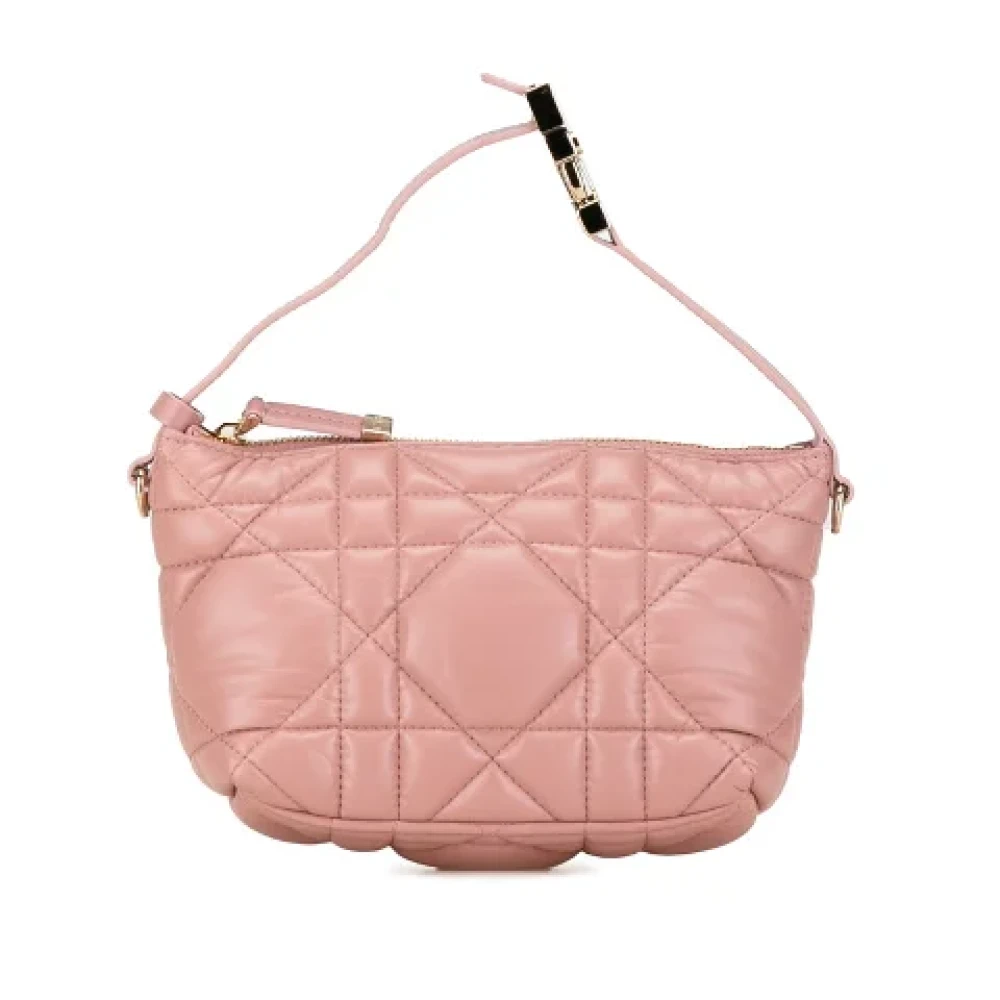 Dior Vintage Pre-owned Leather handbags Pink Dames
