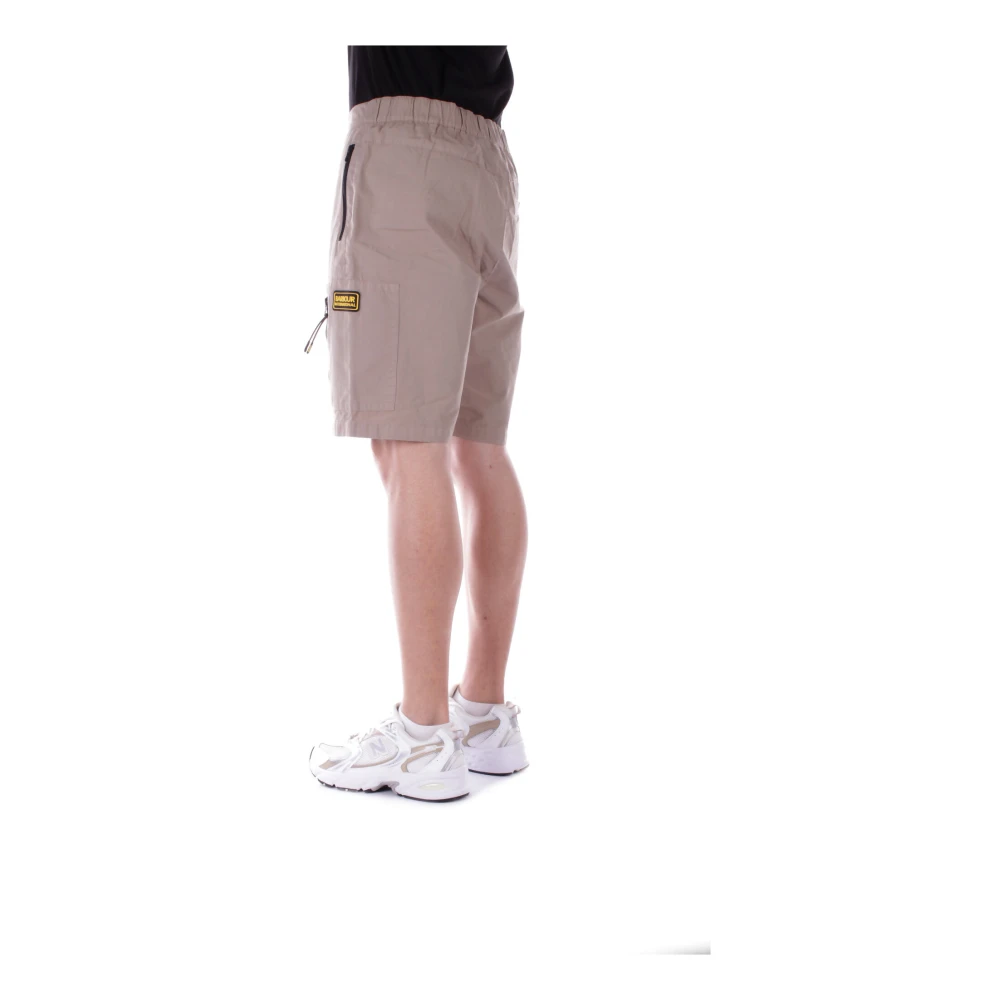 Barbour Beige Shorts met Rits en Zakken Beige Heren