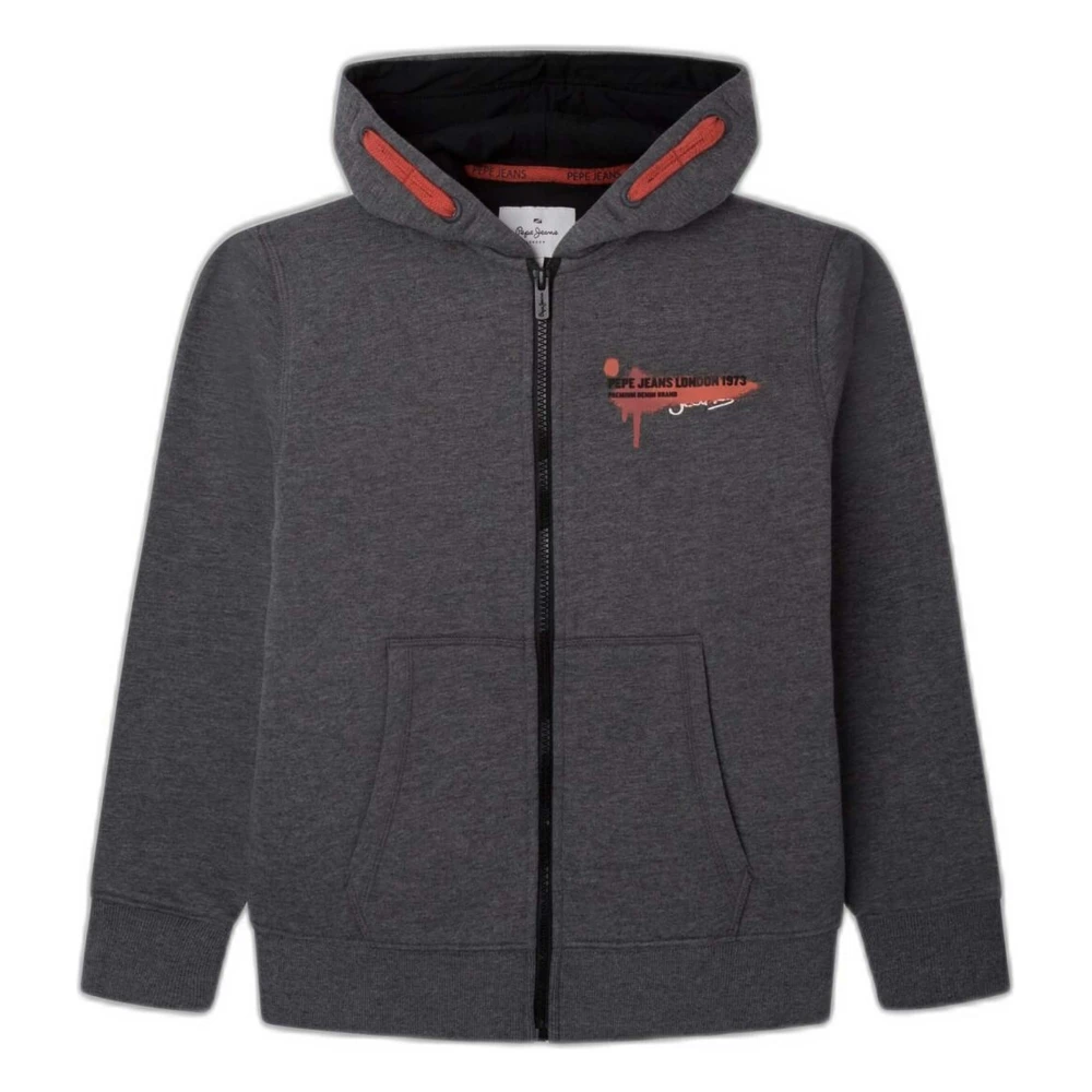 Pepe Jeans Oleg hoodie för Barn Gray, Pojke