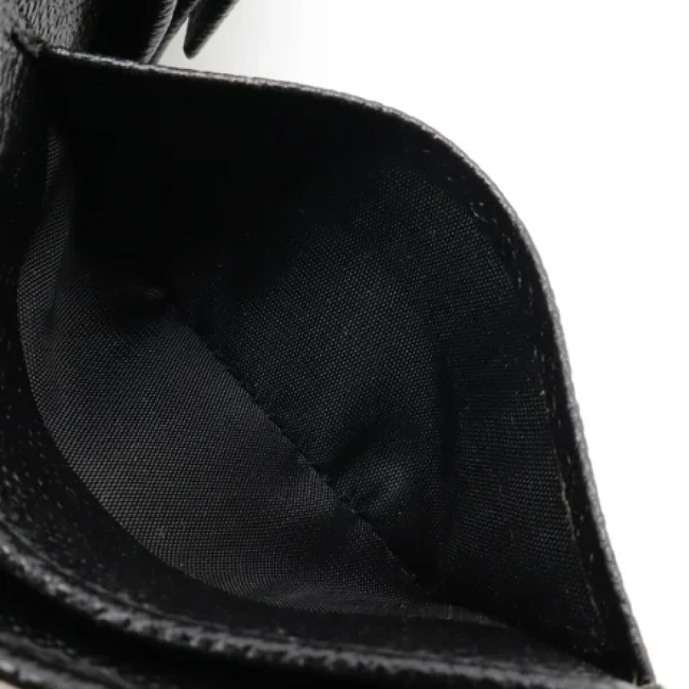 Bvlgari Vintage Pre-owned Leather wallets Black Heren