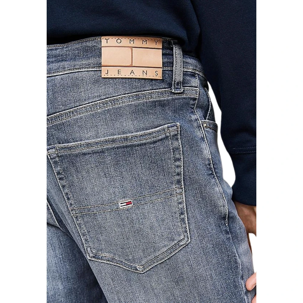 Tommy Hilfiger Slim Fit Distressed Denim Jeans Blue Heren