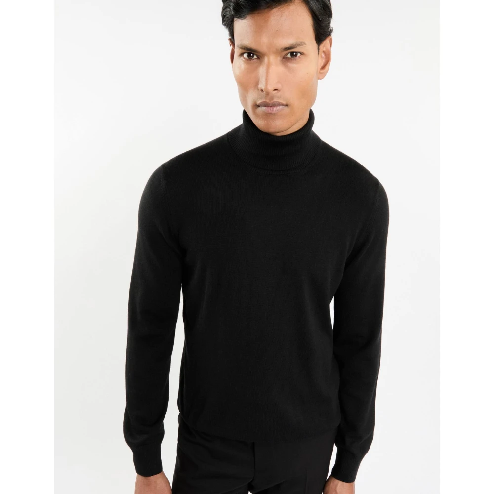 Fay Wollen Dolcevita Trui Black Heren