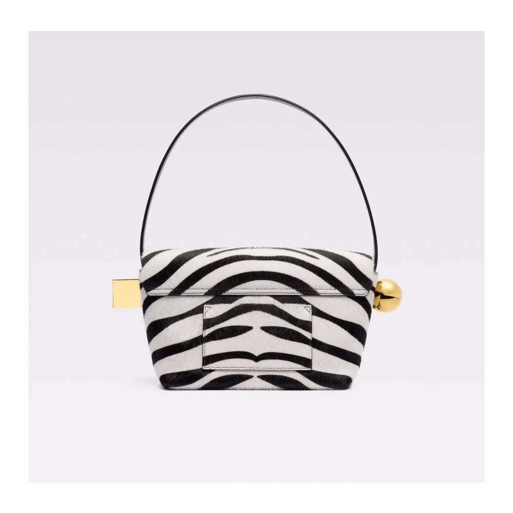 Jacquemus Zebra Print Leren Handtas White Dames