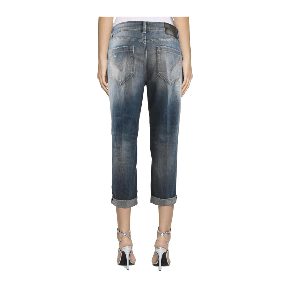 Dondup Katoenen Loszittende Enkel Jeans Blue Dames