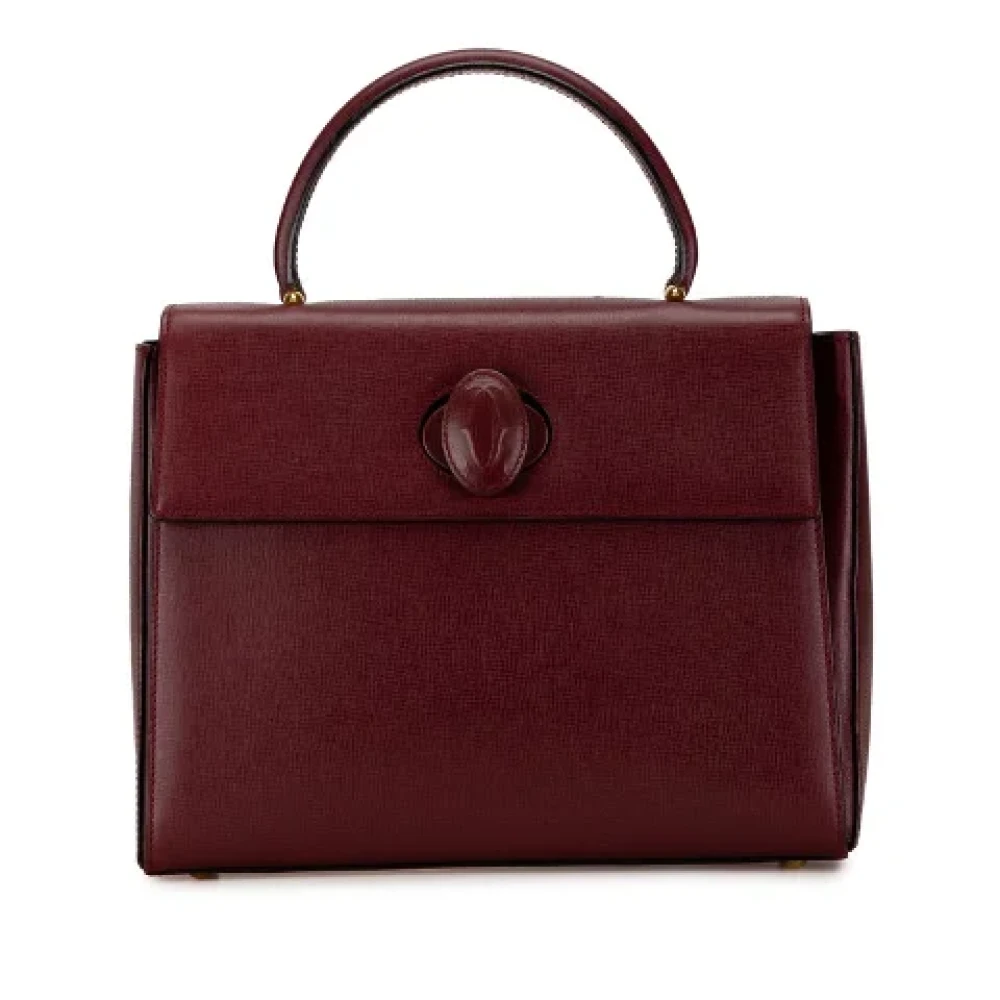 Cartier Vintage Pre-owned Leather totes Red Dames