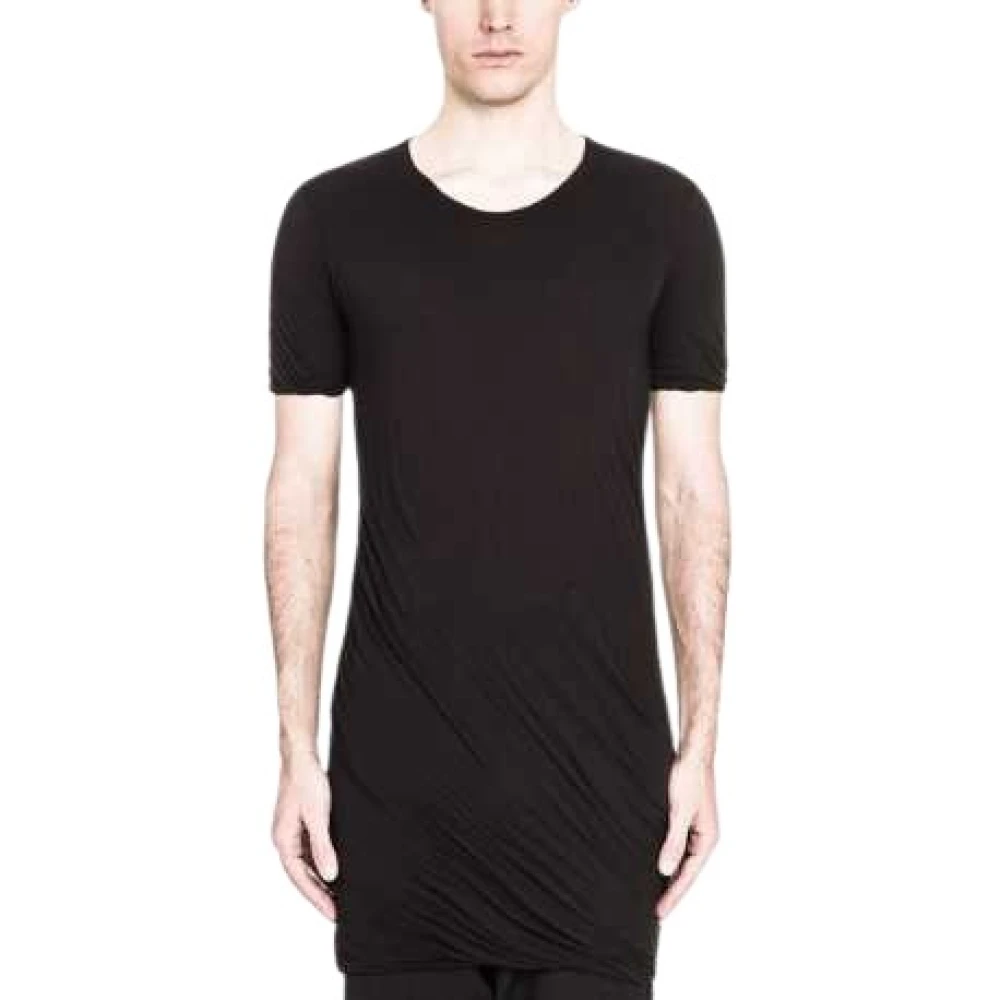 Rick Owens Zwarte Double Tee Heren T-shirt Black Heren