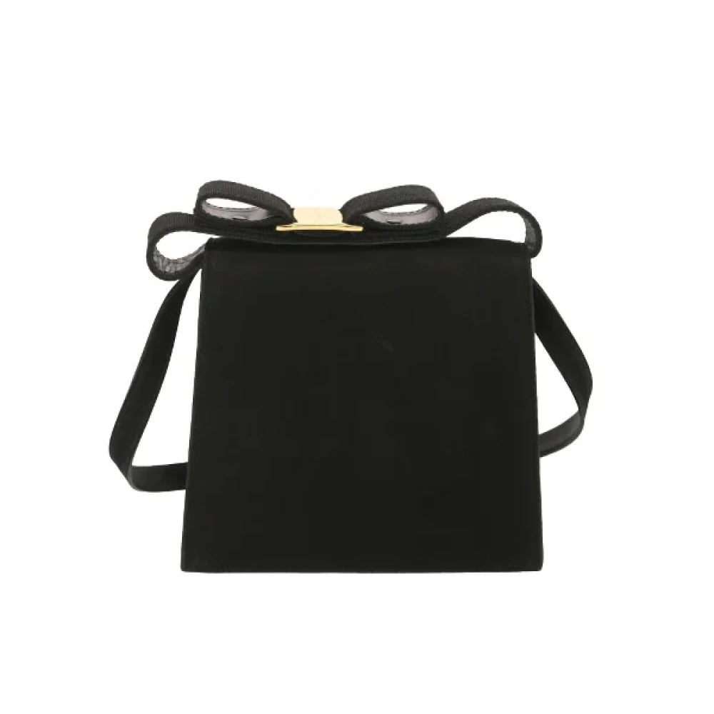 Salvatore Ferragamo Pre-owned Suede handbags Black Dames