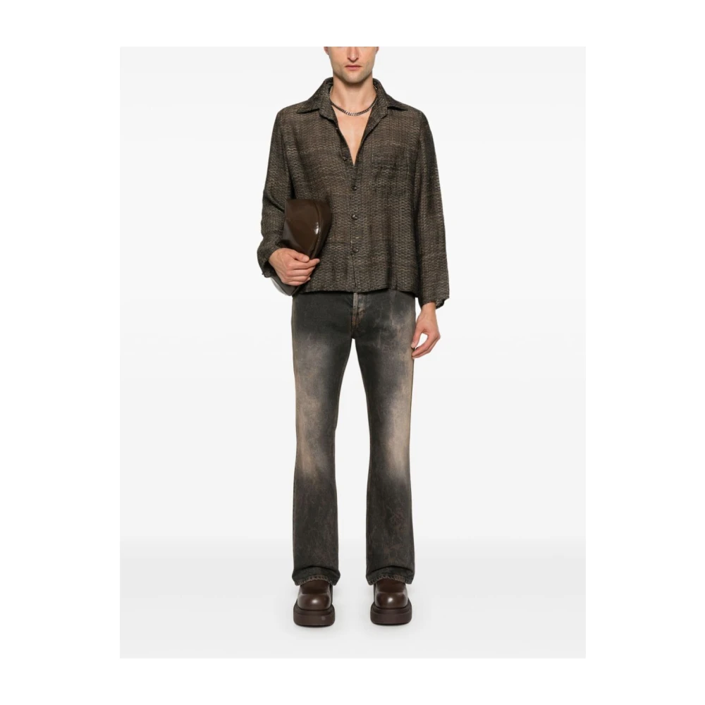 Séfr Vintage Roest-Grijze Bootcut Jeans Brown Heren