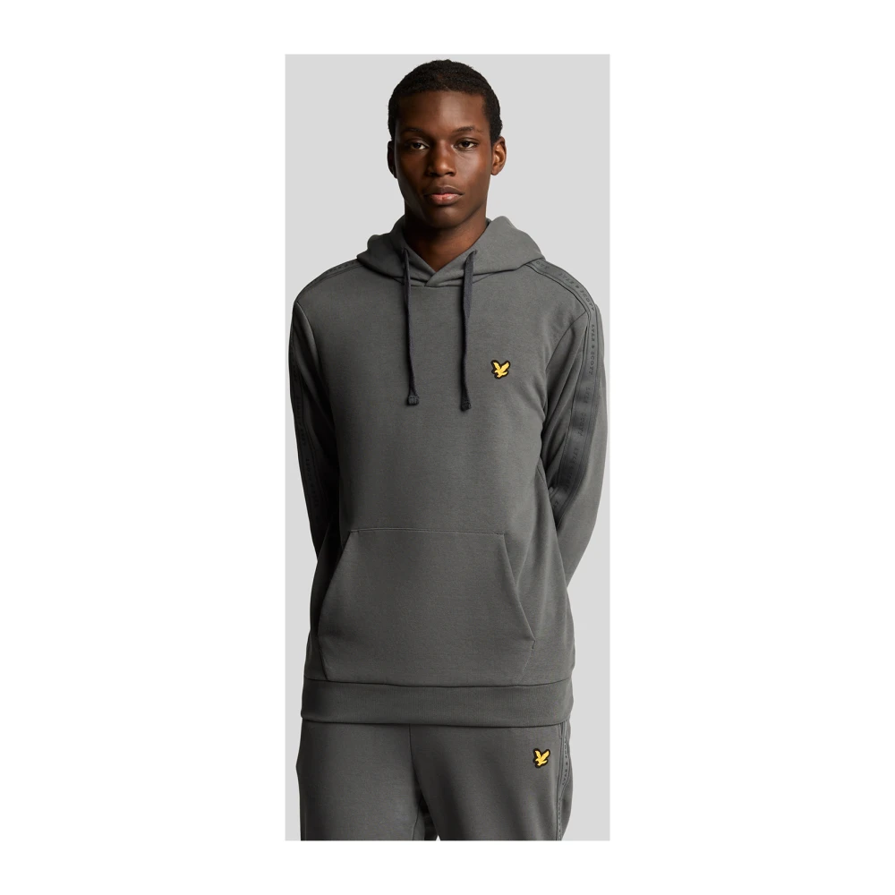 Lyle & Scott Mid Layers Tape Hoodie Gray Heren