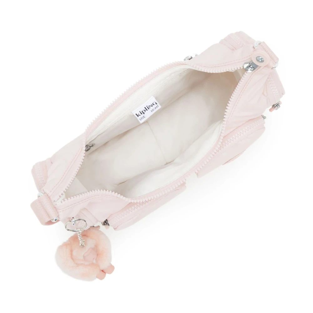 Kipling Stijlvolle Schoudertas met Meerdere Zakken Pink Dames