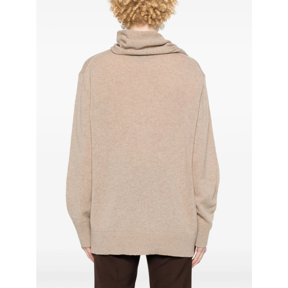 Stella Mccartney Beige Kasjmier Trui met Sjaal Beige Dames