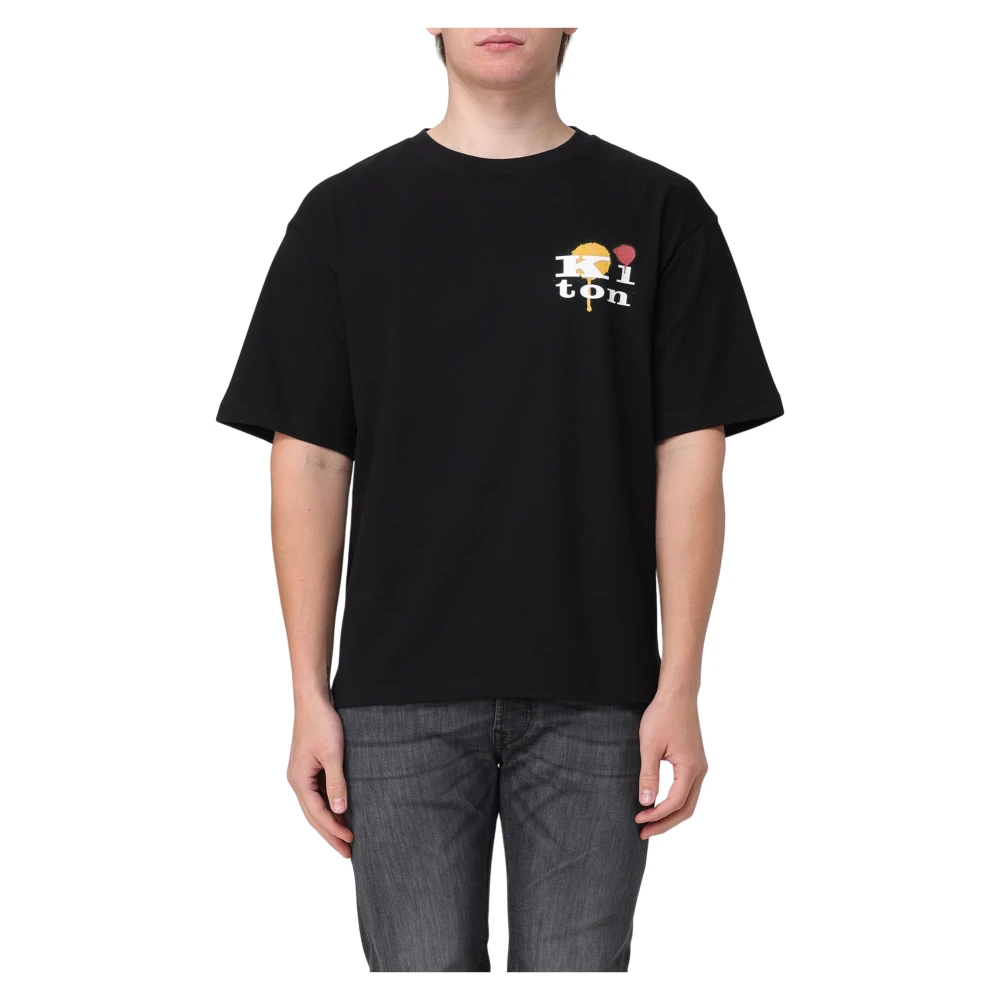 Kiton - Tops > T-Shirts - Black - Kiton - Modalova