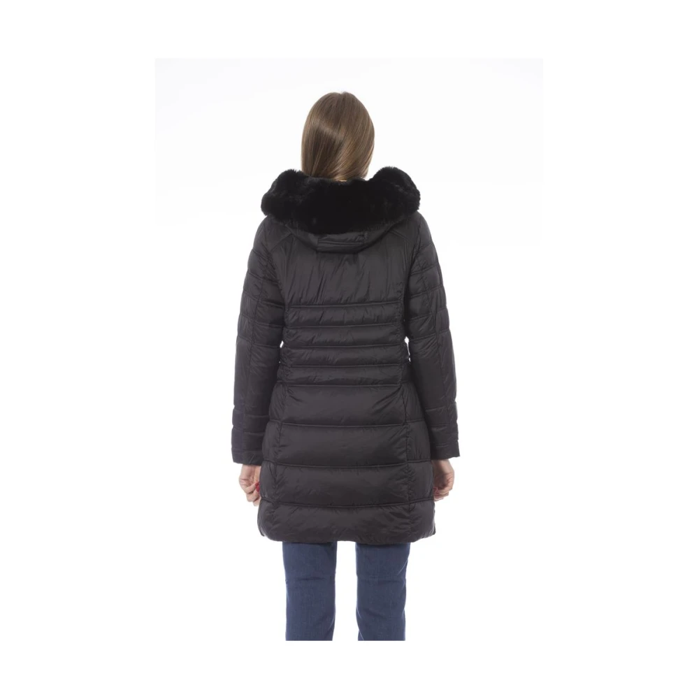 Baldinini Chique Lange Donsjas met Monogramdetail Black Dames