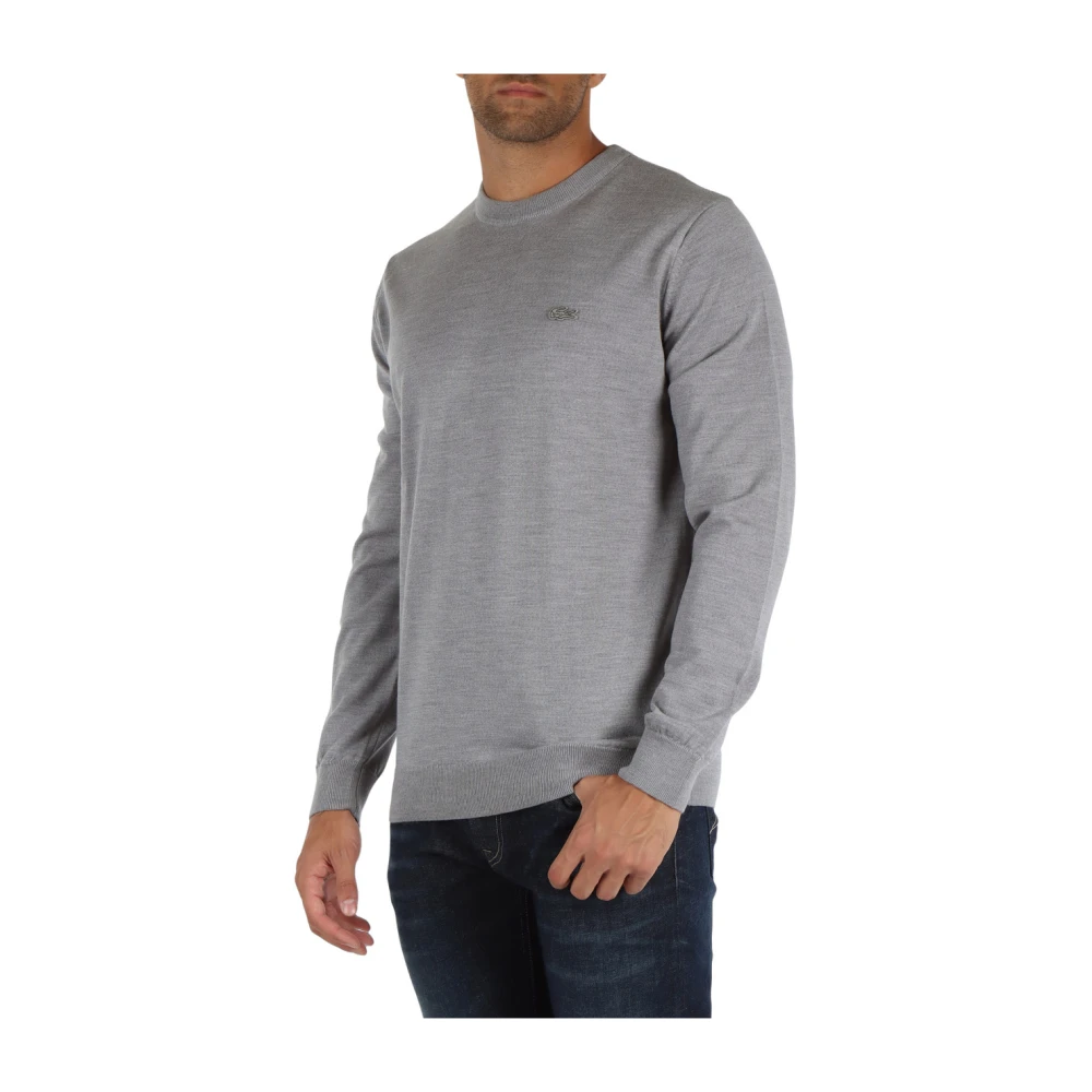 Lacoste Regular Fit Wollen Trui Gray Heren