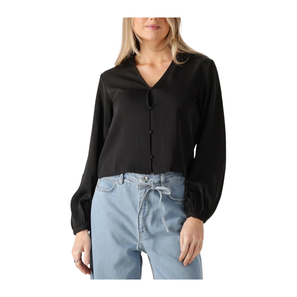 moss copenhagen Veelzijdige Nichelle Blouse voor Vrouwen Black Dames