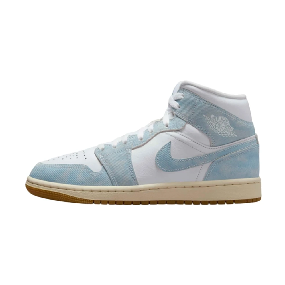 Jordan Blue Trainers, Male, 4 Uk, Air 1 Mid Se
