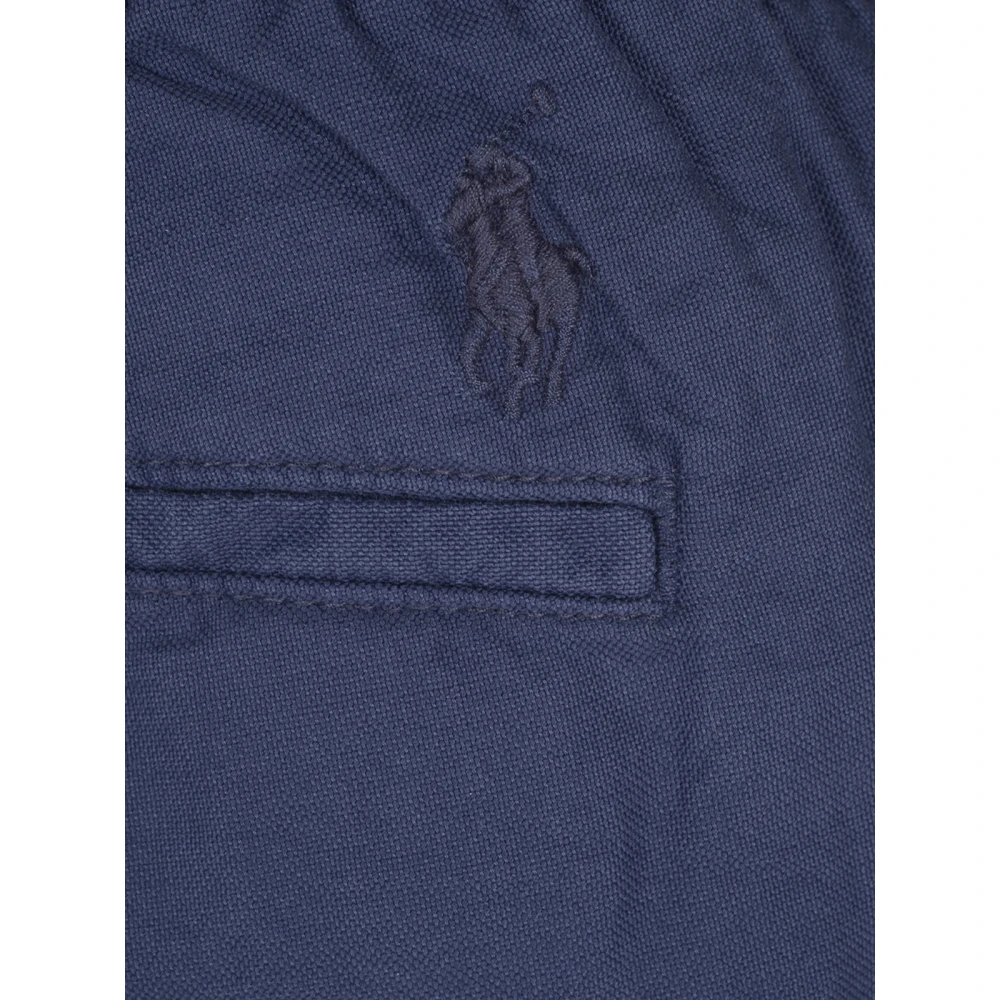Polo Ralph Lauren Blauwe Broek Plat Vooraanzicht Look 1 Blue Heren