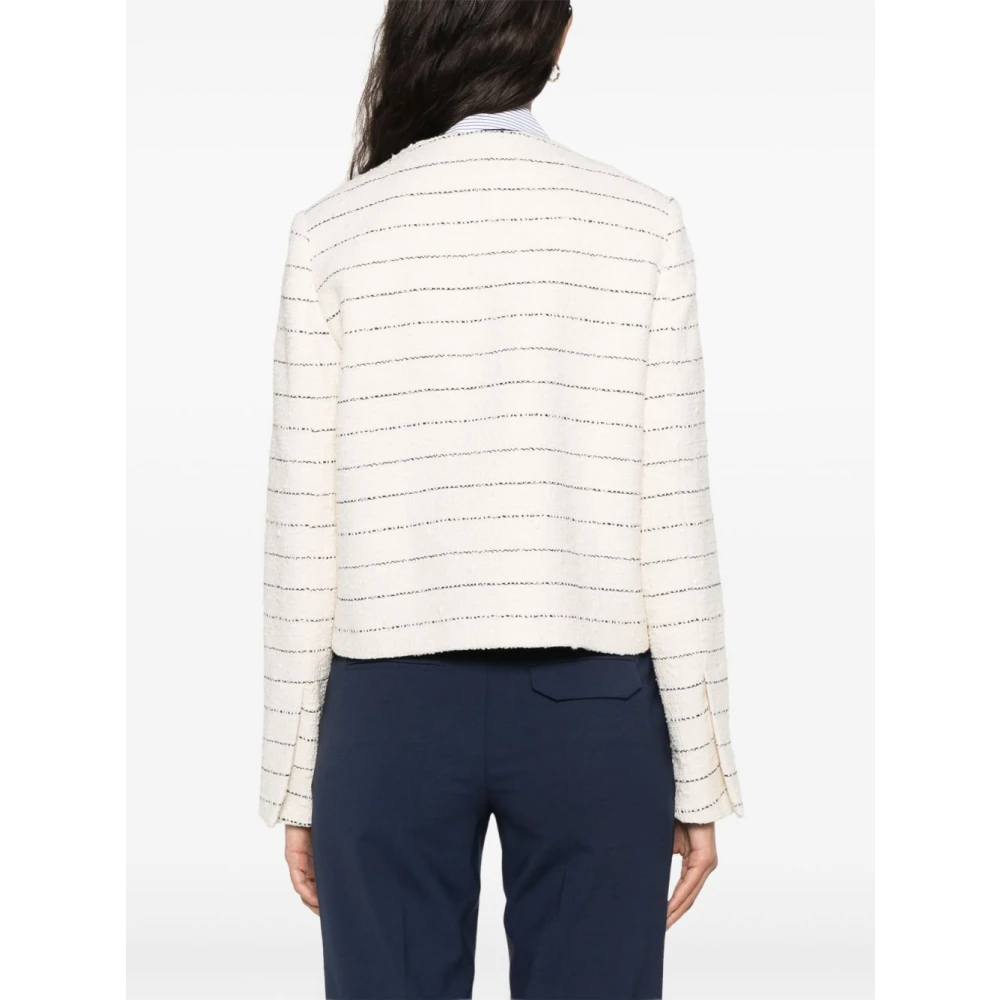 Semicouture Elegant Cream Jacket Ss25 Beige Dames