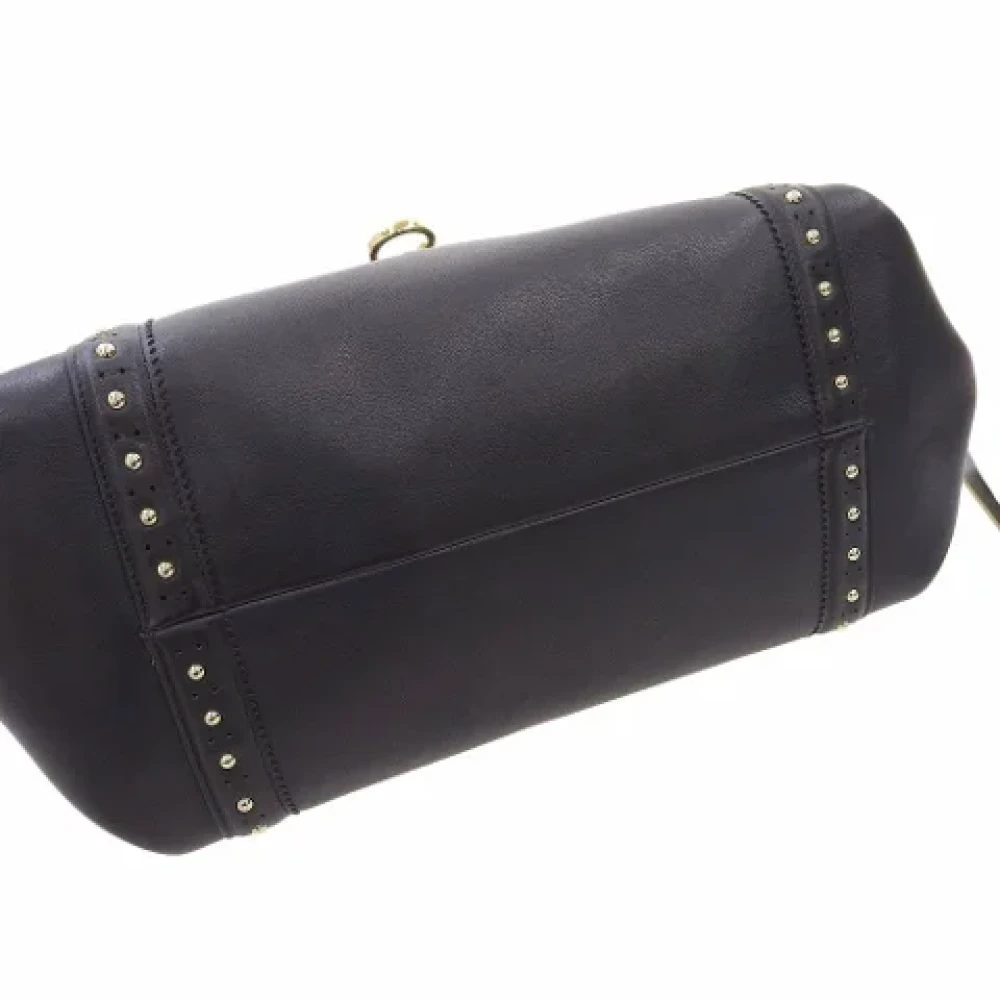 Salvatore Ferragamo Pre-owned Leather handbags Black Dames
