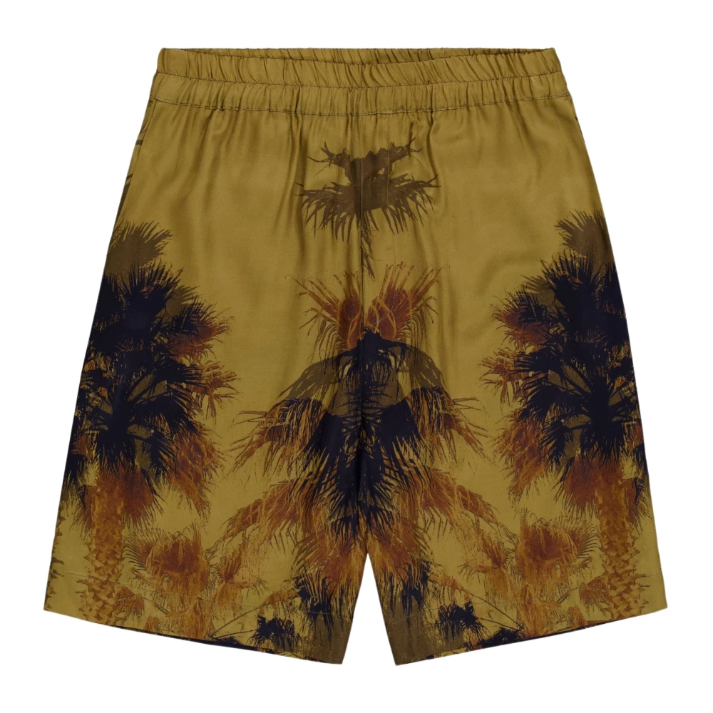 Laneus Palmprint Bermuda Shorts Multicolor Heren