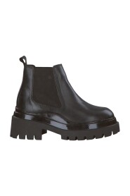 Black Casual Closed Booties