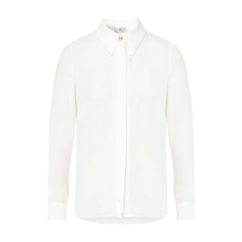 Elisabetta Franchi Ivoor Shirt Ca05451E2-360 White Dames