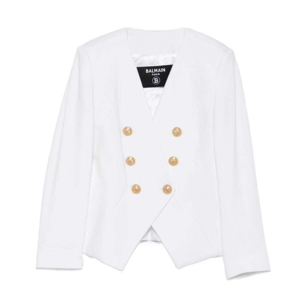 Balmain Girls White Stylish Jackets For Men - Light Jackets - 14 Y - Kids