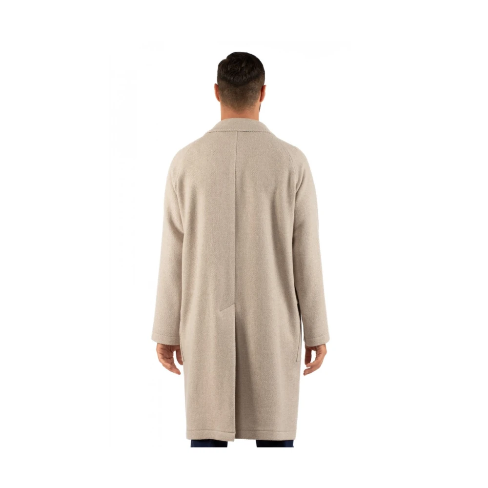 Tagliatore Herenjas Stijlvol Klassiek Ontwerp Beige Heren