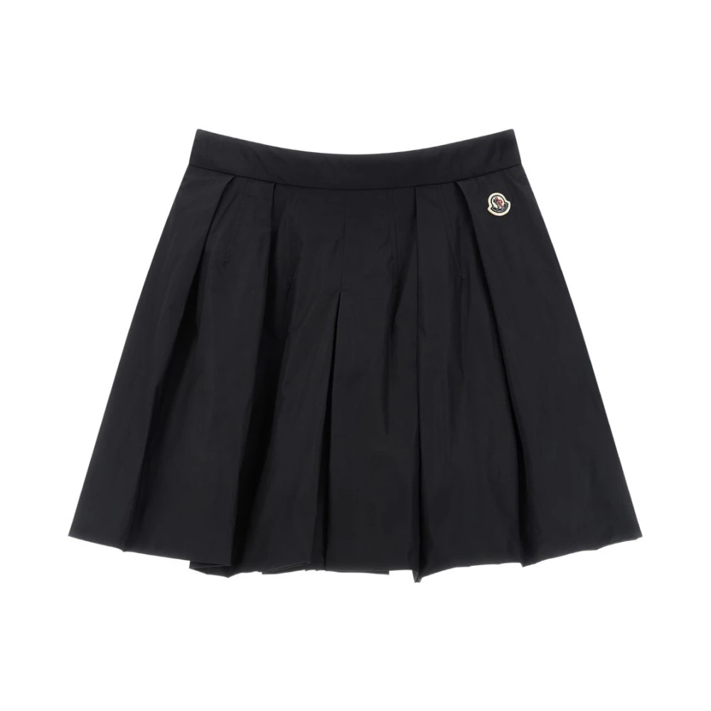 Moncler Girls Blue Kids Skirts, 14 Y, Pleated Taffeta Shorts