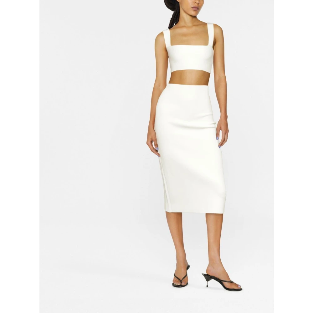 Victoria Beckham Witte Bandeau Top White Dames